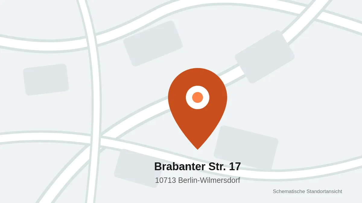 Схематическое изображение адреса Brabanter Straße 17 в Берлине